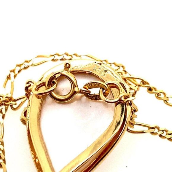 14k Mabe Pearl/Diamond Pendant Necklace - Picture 10 of 10